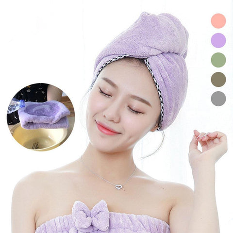 VIBRANT GLAMOUR Thicken Microfiber Hair Drying Towel